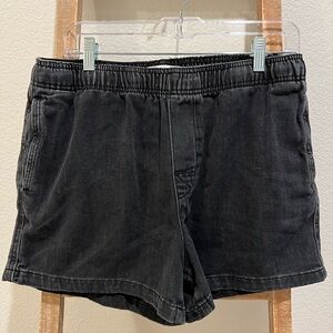 Zara Black Jean Shorts Distressed shorts